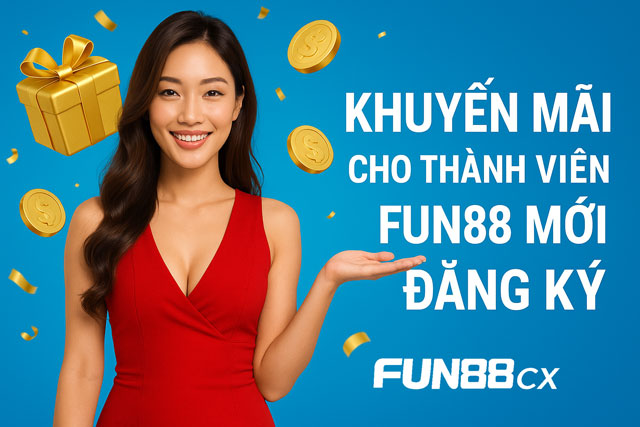 Khuyến mãi cho thành viên mới đăng ký Fun88